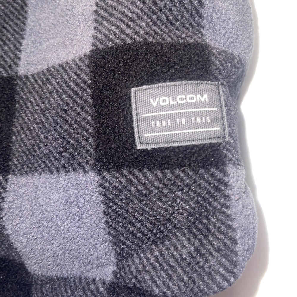 Volcom Plaid Flannel Jacket Boys 10Y Quilted‎ Lined Skate Streetwear Grunge Read - Picture 7 of 9